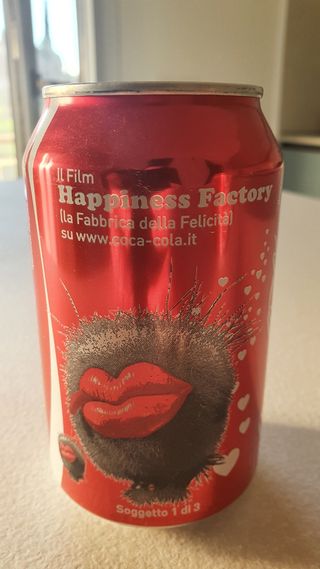 Lattine Coca-cola "The happiness factory" 