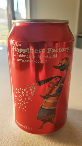 Lattine Coca-cola "The happiness factory" 