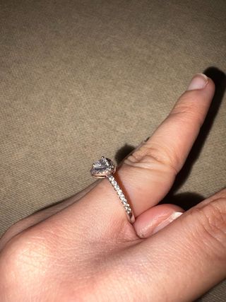 Anillo Pandora y Colgante Corazon de Circonitas 