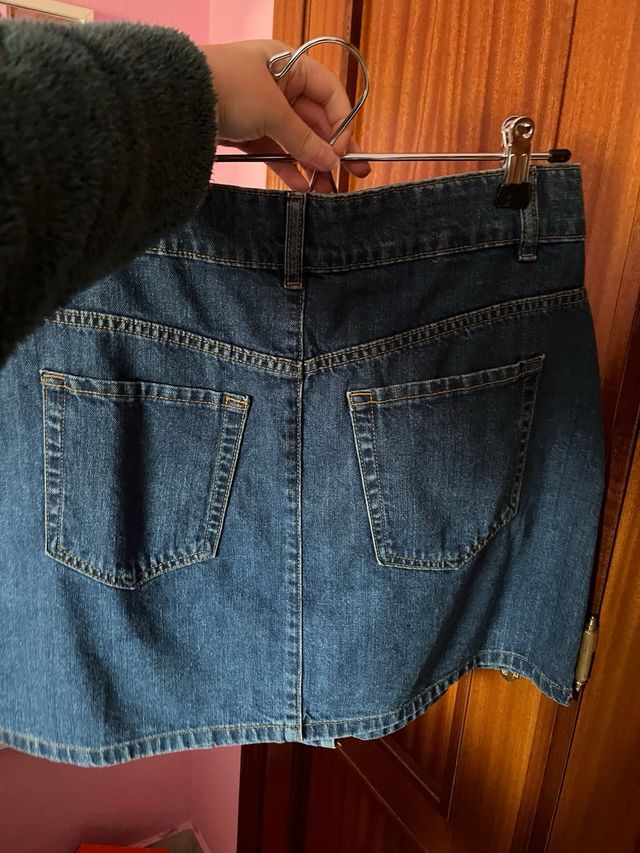 Falda vaquera botones