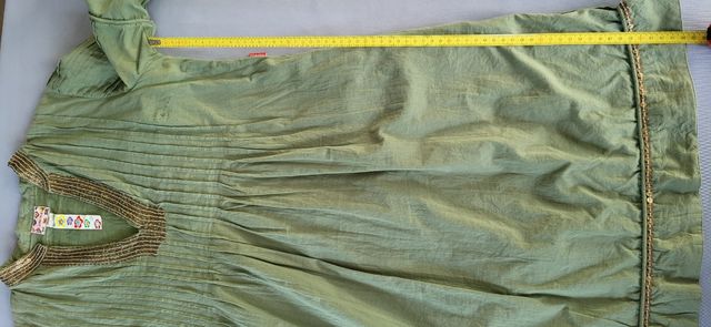 Vestido verde T 44 Flamenco