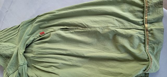 Vestido verde T 44 Flamenco