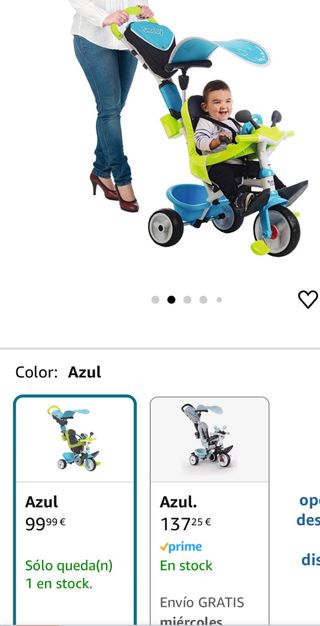 Smoby Triciclo Baby  con cuadro