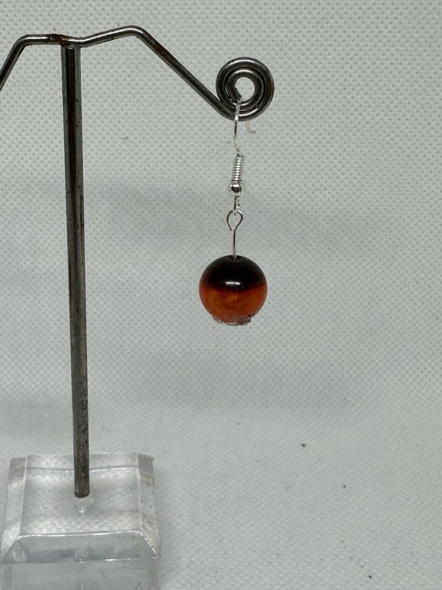 Orecchini a sfera bicolore