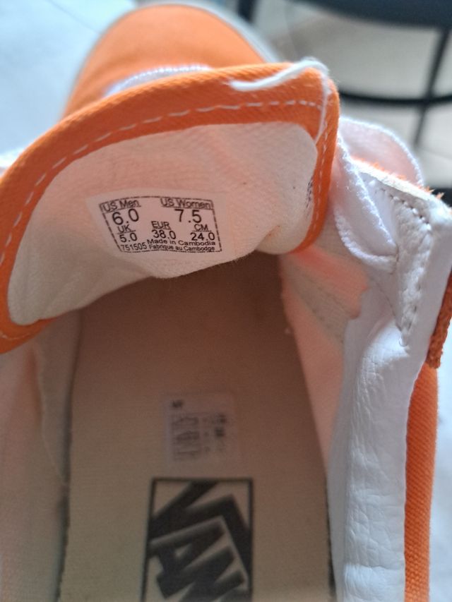 SCARPE DA GINNASTICA ARANCIONI VANS OLD SKOOL