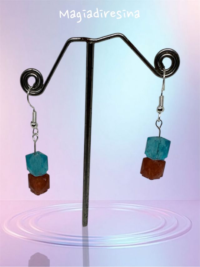 Orecchini handmade in resina