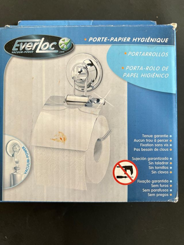 Portarrollo papel higienico