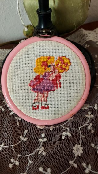 Quadretti fatti a mano a punto a croce