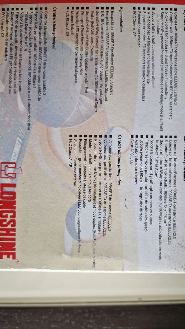 Switch 5 Portas LONGSHINE