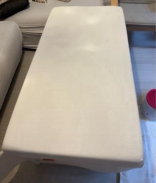 Cuna blanca madera+ colchon ergocell baby+ colecho