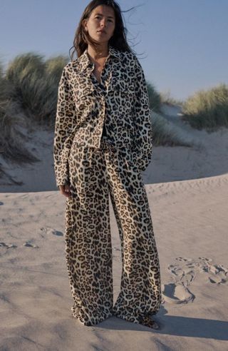 Sobrecamisa leopardo Zara 