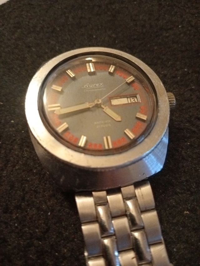 Reloj vintage Aurex Cronomatic 21 rubies