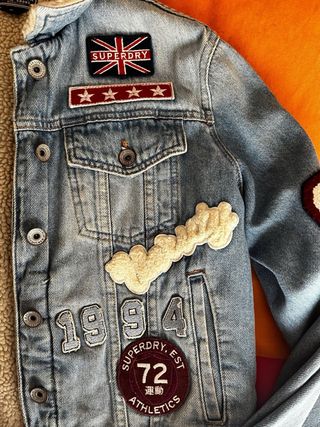 Cazadora vaquera con borreguito Superdry