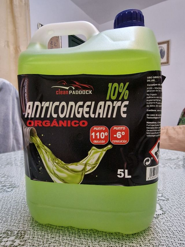 ANTICONGELANTE REFRIGERANTE ORGANIZA 10