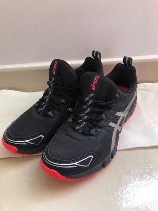 Zapatillas Asisc Gel Quantum 180 negro rojo