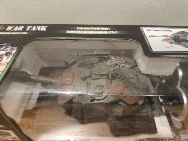 Tanque rc,dispara bolas.