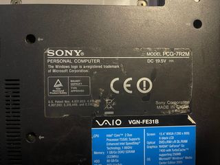Portatil sony para piezas
