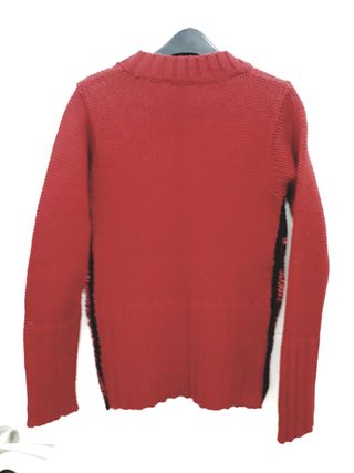 Bonito Jersey rojo Burdeos 