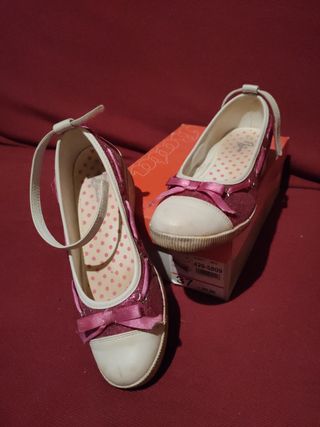 Scarpe N 37 ballerina BATA rosa glitter luccicanti