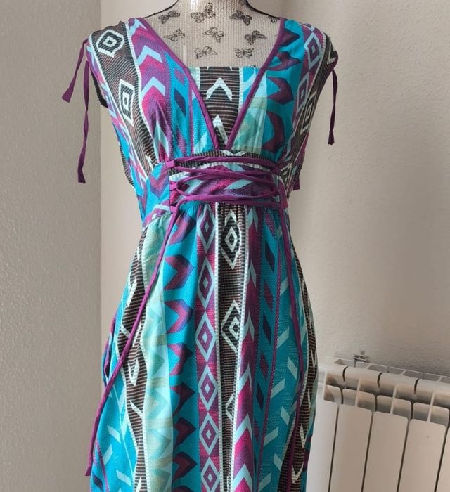 Vestido lago abstracto