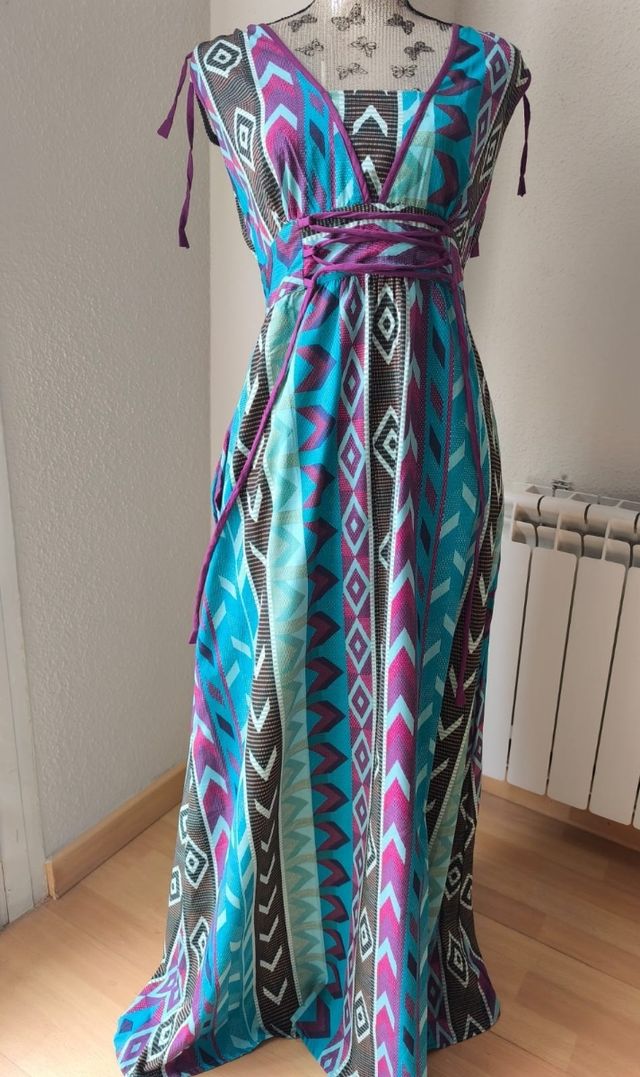 Vestido lago abstracto