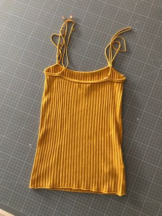 Camiseta Mango tirantes con abalorios – Talla S