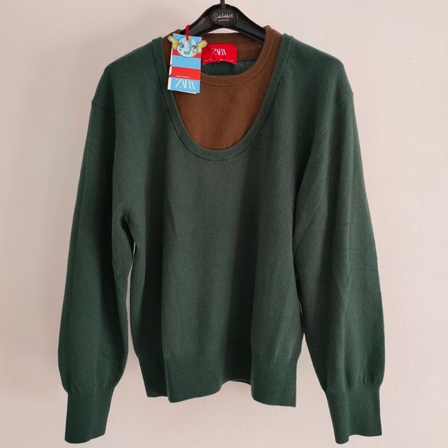 Jersey lana, bicolor