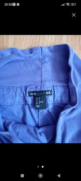 Lote 2 pantalones premamá talla 38