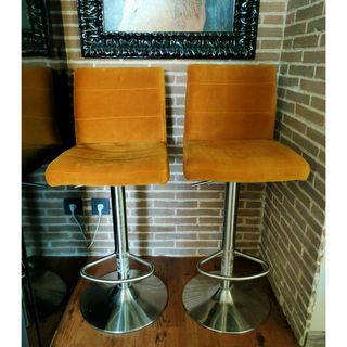 Taburetes de pana regulables