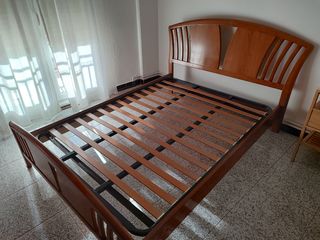 Cama 135 cm con cabecero y somier