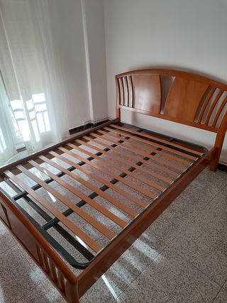 Cama 135 cm con cabecero y somier