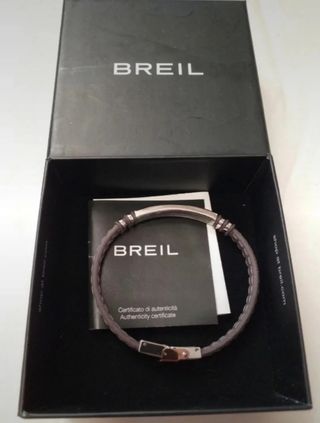 Braccialetto Breil acciaio e pelle