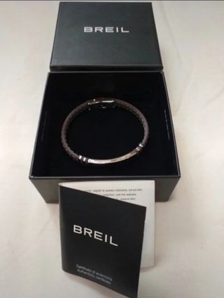 Braccialetto Breil acciaio e pelle