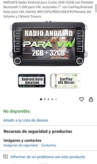 Radio android para coche
