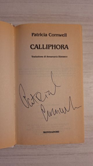 Calliphora - Patricia Cornwell  .AUTOGRAFATO.