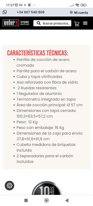 Barbacoa Weber 