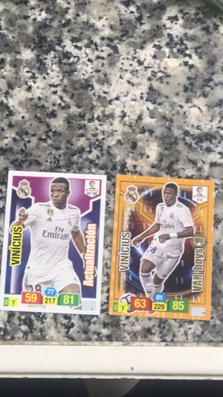 Cromos Vinicius normal y var boys 18/19