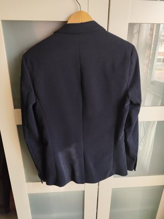 Chaqueta americana azul Zara 