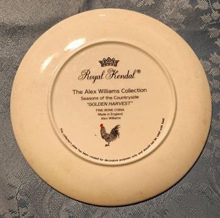 Piatto decorativo porcellana inglese Royal Kendal