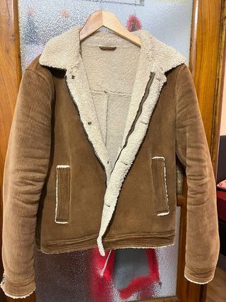 Cazadora hombre de pana y borreguillo