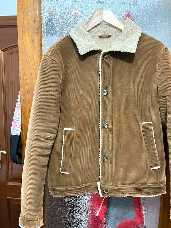 Cazadora hombre de pana y borreguillo