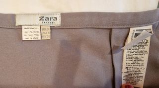 Minifalda gris tipo evase, Zara, t 38
