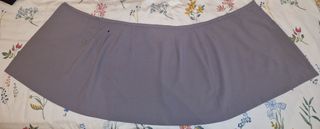 Minifalda gris tipo evase, Zara, t 38