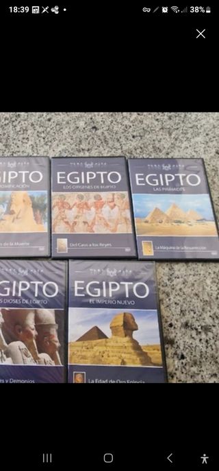 5 DVD Sobre Egipto. Nuevos sin abrir.
