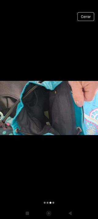 Mochila verde turquesa a estrenar