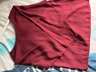 Blusa burdeos Mulaya