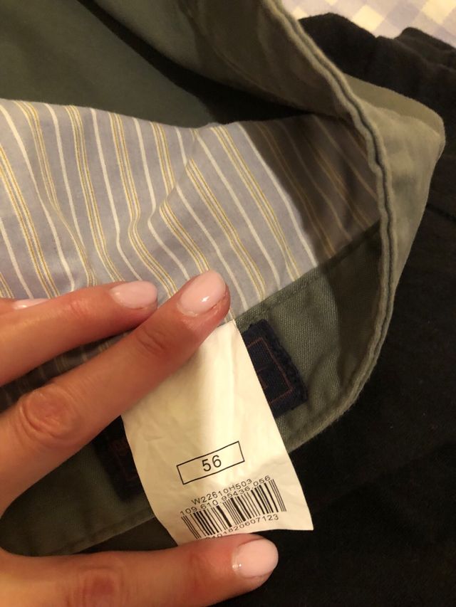 Pantalon chino hombre talla 56 El corte Ingles