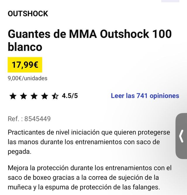 Guantes para saco de boxeo nuevos talla L