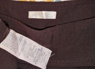 Falda midi marrón tipo evase Promod 40