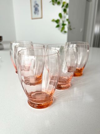 Conjunto de vasos franceses vintage